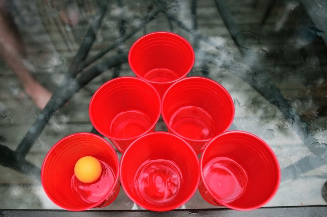A Popular Drinking Game beer_pong