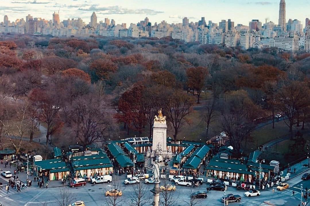The annual Columbus Circle Holiday Market Columbus Circle Holiday Market